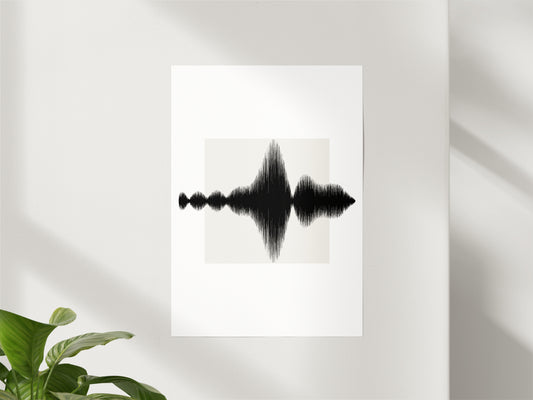 Musikwellen Poster (gerahmt) - DIN A3