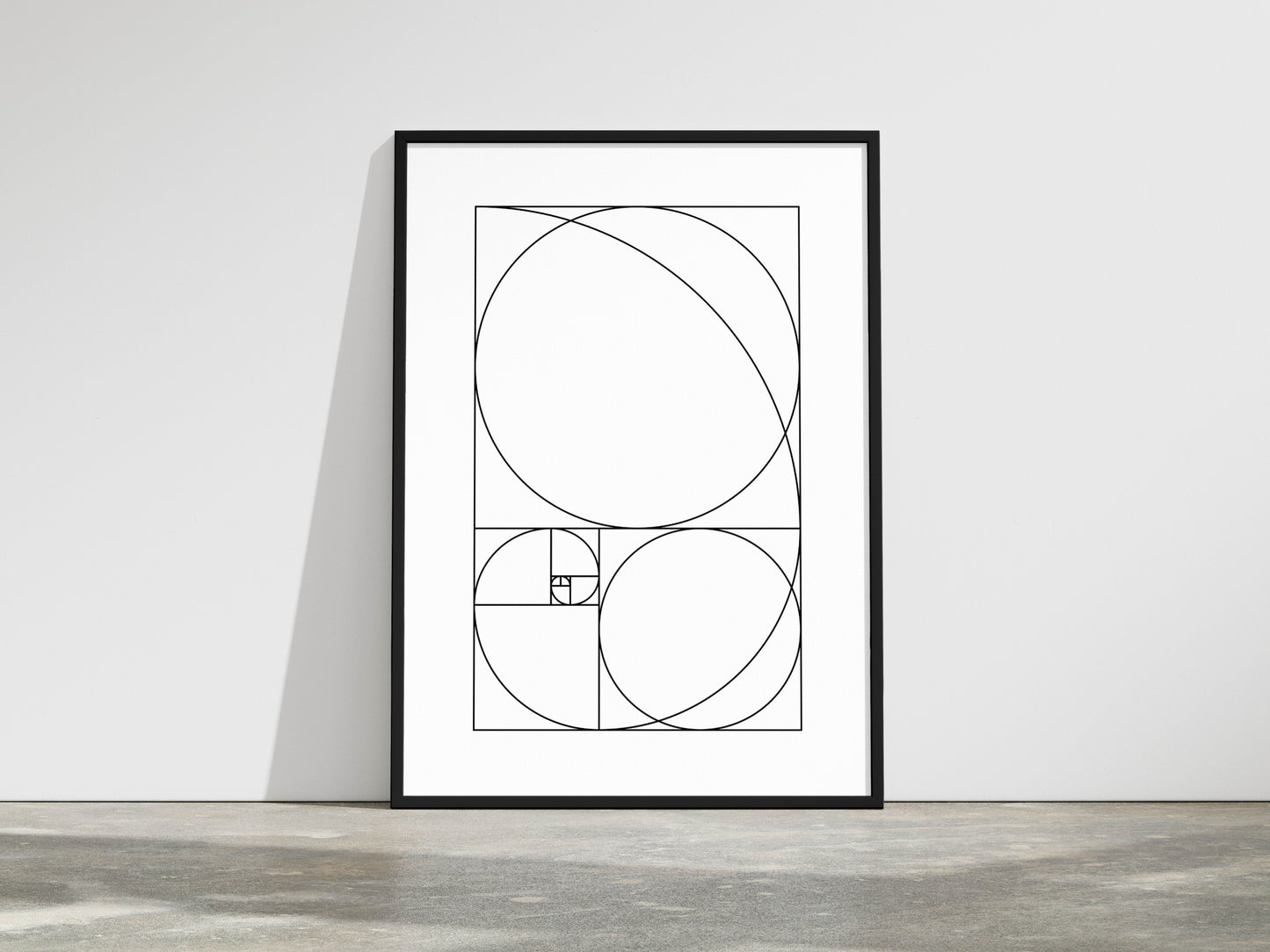 Goldener Schnitt Poster (gerahmt) - DIN A3