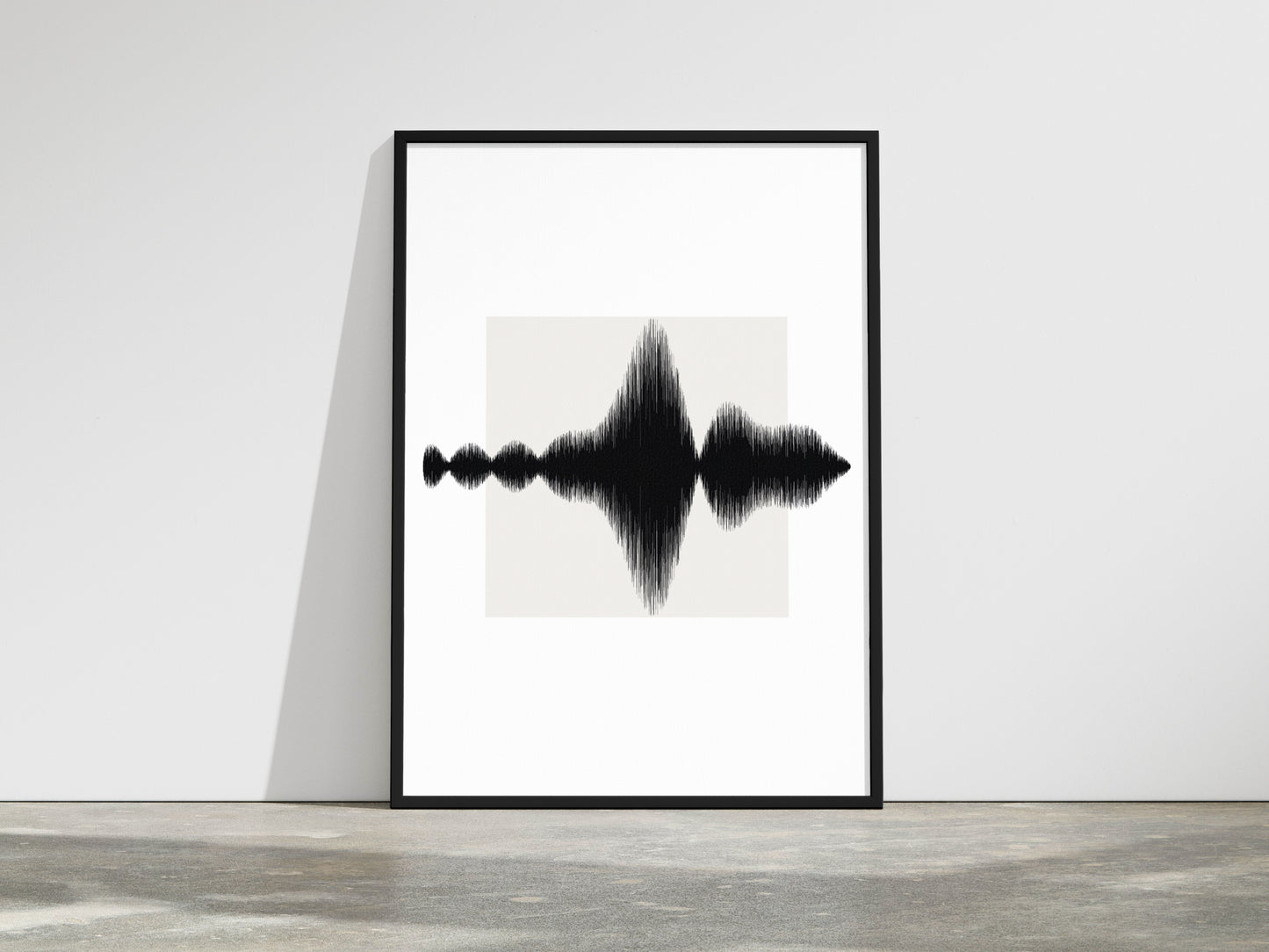 Musikwellen Poster (gerahmt) - DIN A3